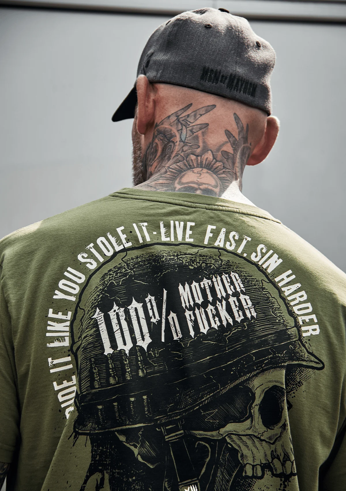 T-Shirt Army Skull O/S - Image 3