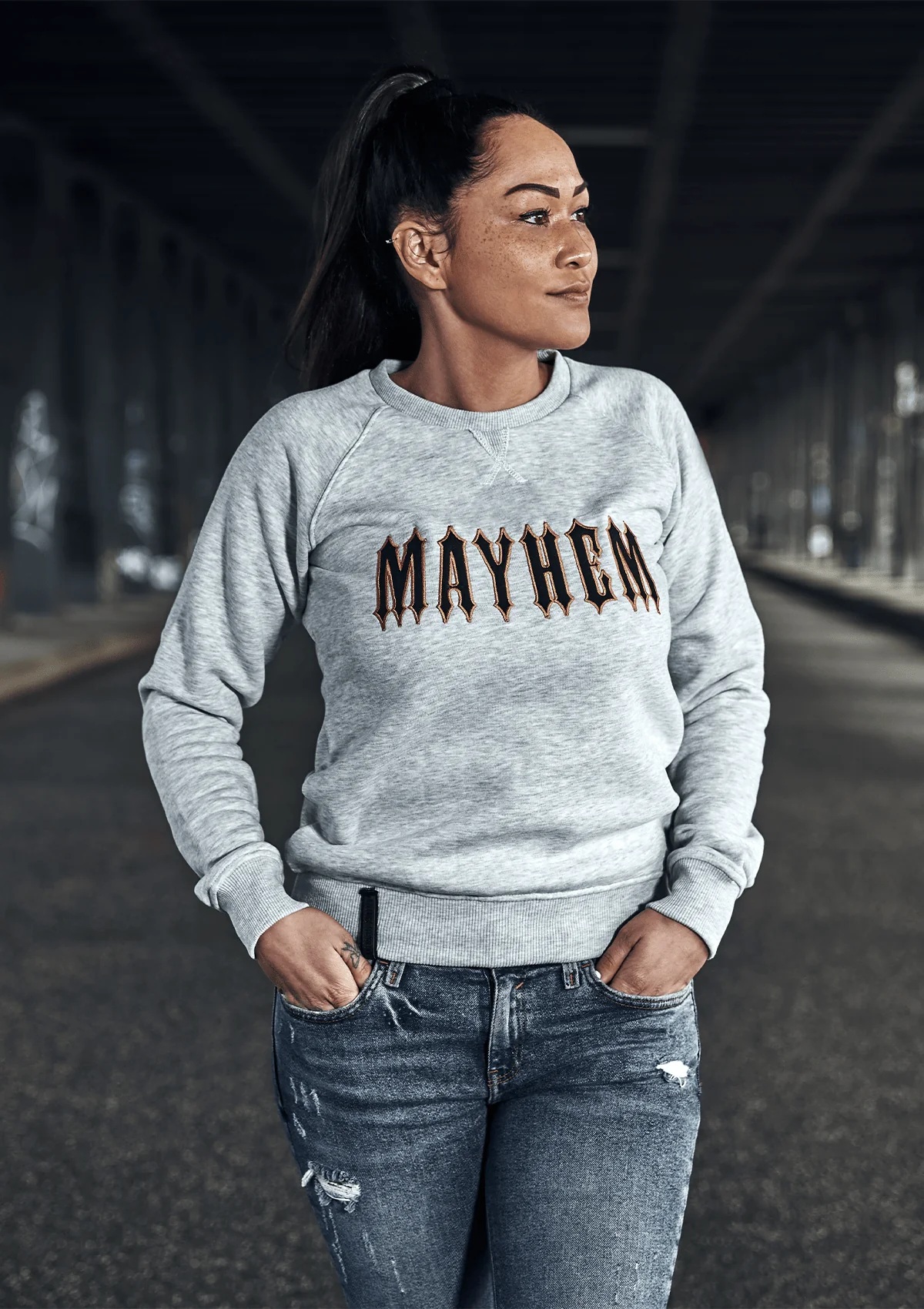 Women Crewneck Mayhem HG/NG - Image 3